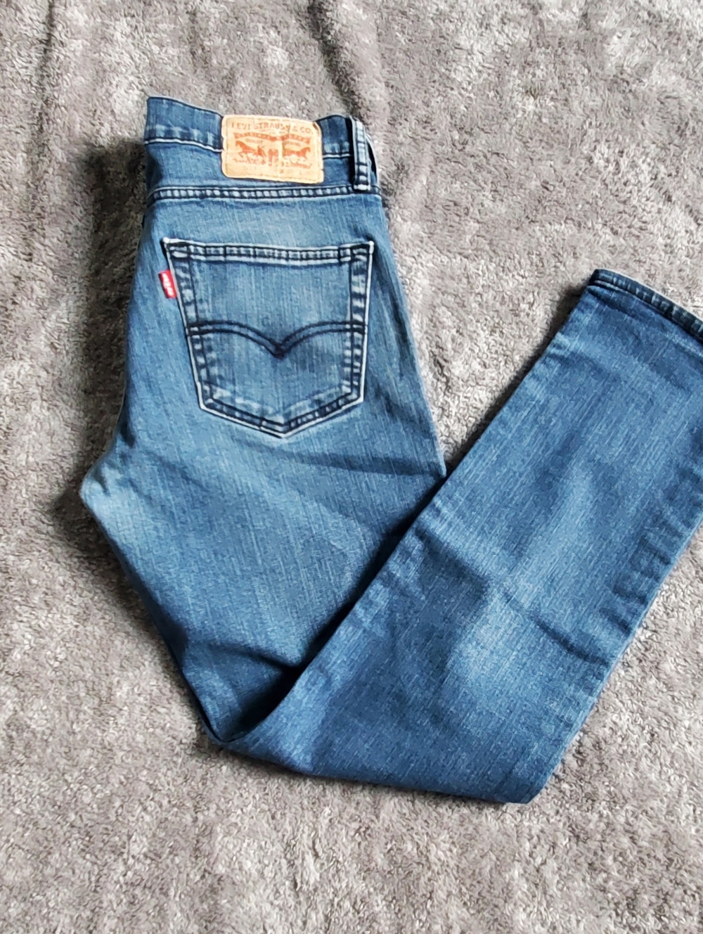Levis 511 Regular Taper Sanded Medium Wash Jeans Preppy Stretch 32x30